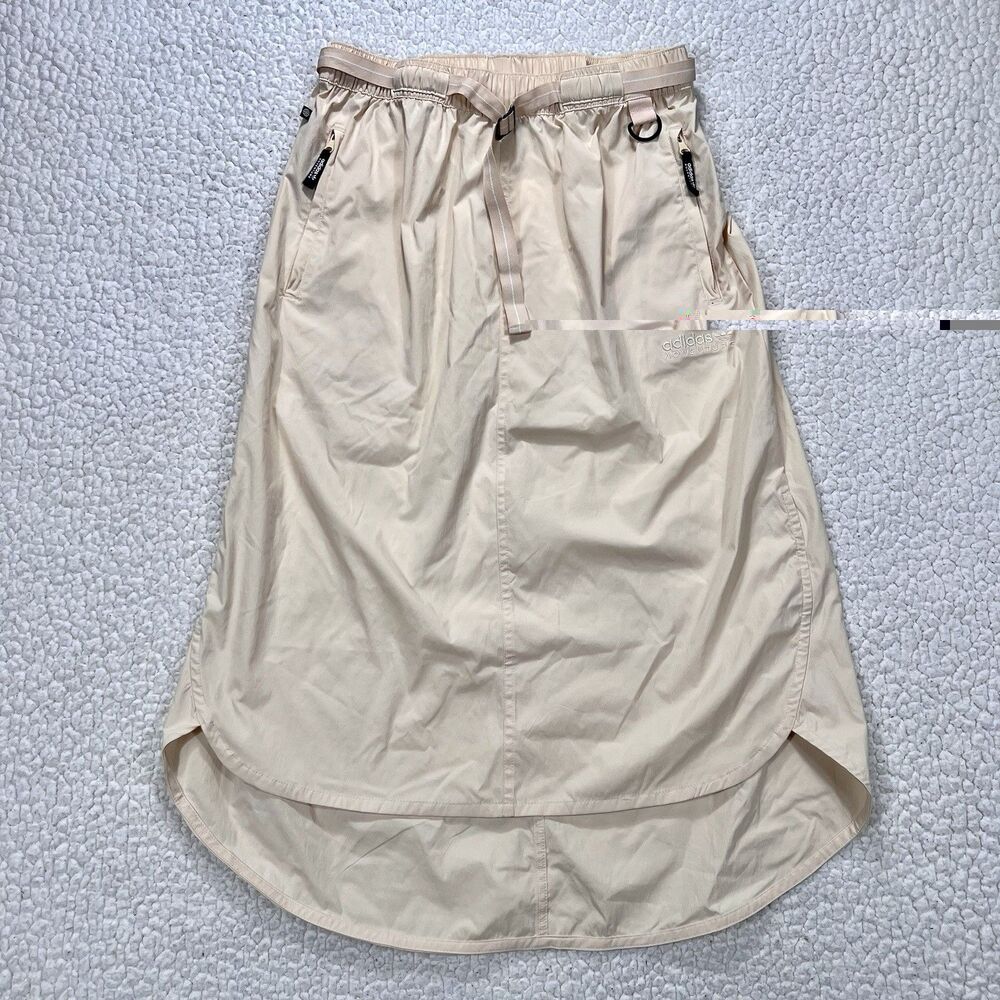 Adidas Adventure‎ Midi Skirt Women’s 10 Beige Utility Outdoor Techwear Gorpcore